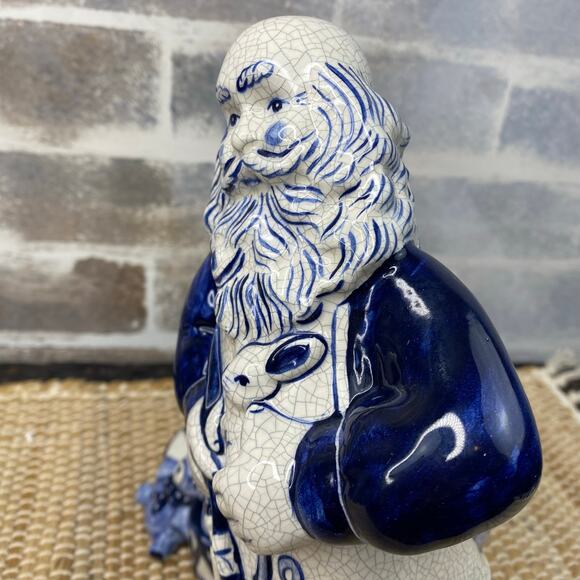 Limited Edition '97 Potting Shed Dedham Pottery Santa and Toys Ceramic Figurine - Picture 5 of 15
